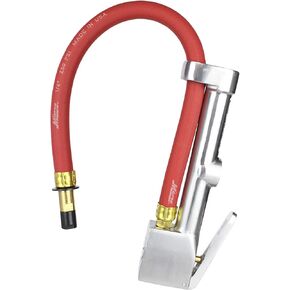 Milton S-504 Analog Tire Inflator with Pressure Gauge, 15" Hose Straight Head Air Chuck, Made In USA 10-160 PSI