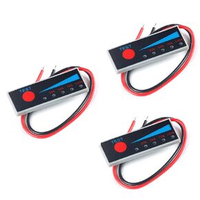 3PCS 2S Li-Ion Battery Meter Monitor Level Indicator Module Battery Power Tester for Voltage Display