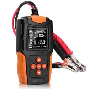 جهاز اختبار بطارية السيارة Diymore، جهاز اختبار حمل البطارية 12 فولت / 24 فولت، أداة تشخيص مولد بطاريات السيارات الرقمية سعة تحميل 100-2000 CCA، تحليل التدوير للدراجات النارية، الشاحنة، القارب، RV، البحرية in Kuwait