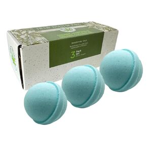 Organic Bath Bombs with Essential Oils, 3 Pack, Handmade in USA (Romance - Rose, Ylang Ylang)