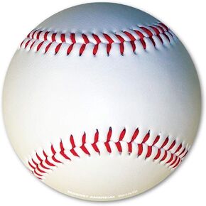 Baseball Car Magnet by Magnet America is 5.75" x 5.75" Made for Vehicles and Refrigerators