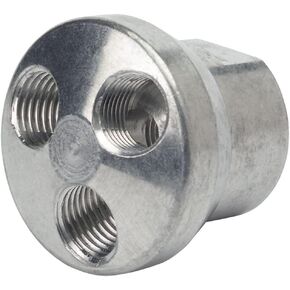Amflo 3406 3/8" 3-Way Manifold, Silver