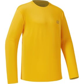 UVSAI Men’s UPF 50+ Long Sleeve Performance T-Shirts Permanent UV Protective Quick Dry for Everyday Hiking Fishing Beach in Kuwait