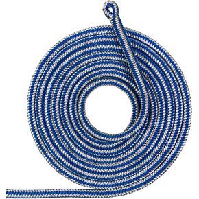 Pelican Rope 16-Strand 1/2 in (12.7 mm) Arborist-16™ Rope - 5400 lbs MBS - Static Climbing Rope - Rescue Operations - High Visibility - 120 ft - Tight Spliced Eye - Blue/White - Made in The USA