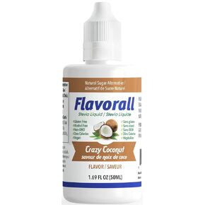 Flavorall Flavored Stevia 50 ML, Bubbly Blueberry, 30 Flavors, Stevia Liquid Drops, Zero Calorie Sweetener, Flavored Stevia Drops, Sugar Substitute, Keto Sugar, Organic, Gluten Free, Stevia Sweetener