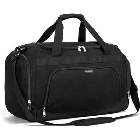 Vorspack Small Gym Bag - 40L Duffle Bag for Men Women Lightweight Duffel Bag with Shoe Compartment Wet Pocket Travel Bag Sports Bag for Sports Gym Travel - Black