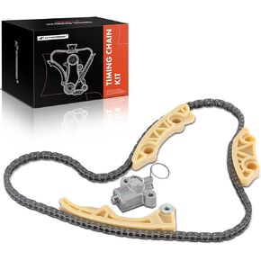 A-Premium Engine Timing Chain Kit W/Tensioner & Guide [fit DOHC, 4Cyl 2.0 2.2 2.4L] Compatible with Chevy & Pontiac & Saab & Saturn & Buick Vehicles, fit HHR, Zafira, G5, Sunfire, 9-5, Sky, LS & More
