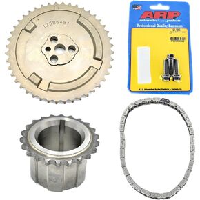 Michigan Motorsports Timing Chain Set with Cam Sprocket, ARP Cam Bolts, Crank Gear, Timing Chain, Fits 4.8 5.3 5.7 6.0 LS1 LS2 LS3 LS6 L99 LS4 LS9 LSA LQ4