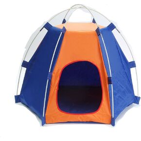 Portable Pet Camping Tent Outdoor Play Tent House for Dogs Cats Puppy Kitty - Foldable Waterproof Play Toy House Tent Bed Crate for Small Animal