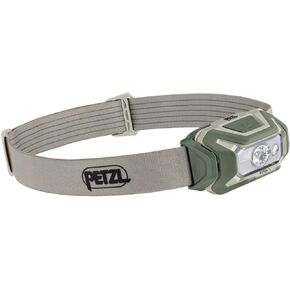 PETZL ARIA 1 RGB, Compact, Durable, Waterproof headlamp with White, red, Green and Blue Modes, 350 lumens, Desert