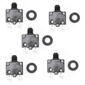 5pcs Electric Air Compressor Circuit Breaker Overload Over Current Protection Switch 12A 15A 17A Protector de interruptor Push Button Reset Circuit Breaker (17A),Air Compressor