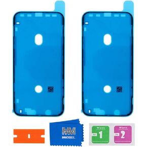 MMOBIEL 2X Waterproof Pre-Cut Adhesive Sticker Compatible with iPhone XR - 6.1 inch for LCD Display Frame