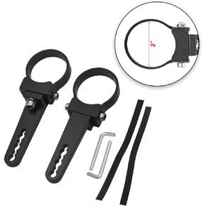 XJMOTO 1.75'' Custom Side Roll Cage Bull Bar Clamps LED Light Mount Bracket Compatible with ATV UTV Polaris Ranger RZR Ace General Arctic Cat Yamaha YXZ Kawasaki Teryx Jeep