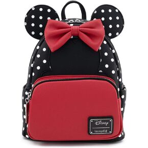 Loungefly Disney Minnie Mouse Polka Dot Womens Double Strap Shoulder Bag Purse