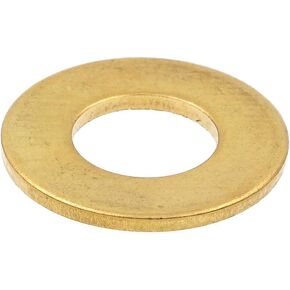 Prime-Line 9080025 Flat Washers, SAE, 3/8 In. X 7/8 In. OD, Solid Brass (15 Pack)
