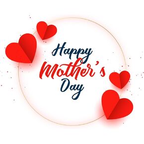 2 Inch Mother's Day Stickers, 500Pcs Happy Mother's Day Sticker Labels, Self-Adhesive Labels for Birthdays, Mother's Day Cards, Gift Wrapping, Envelope Sealing (Red Heart, 2 inch)