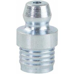 5/16" Straight Head Angle, Drive (Push-In) Grease Fitting, Zinc-Plated Steel, 5/8"L, 5000 psi, PK10-1 Each