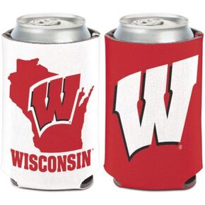 NCAA University Wisconsin Badgers (1-Pack) 12 oz. 2-Sided Can Cooler