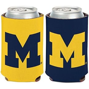NCAA University Michigan Wolverines (1-Pack) 12 oz. 2-Sided Can Cooler