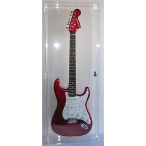 DisplayGifts Electric Guitar Display Case Rack Hanger Holder Wall Mount Cabinet Lockable 98%UV Protection
