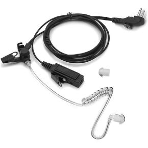 NEWASHAN Headset Earpiece for HYT Hytera Radio BD502 BD502i BD552i PD402i PD482i PD502 PD562 TC-508 TC-626 HYT850 Power446 Walkie Talkie Acoustic Tube & Big PTT 2-pin with Screw