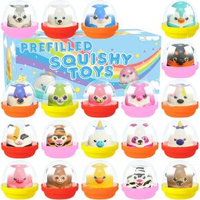 20 Pack Party Favors for Kids Filled with Squishy Toys,Birthday Goodie Bag Stuffers,Kids Classroom Prizes, Pinata Stuffers,Carnival Prizes,Treasure Box Toys for Boys & Girls