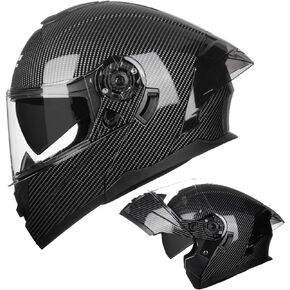 Crown Racing Motorcycle Modular Full Face Helmet Flip up Dual Visor DOT Approved Aldult Helmets FL900