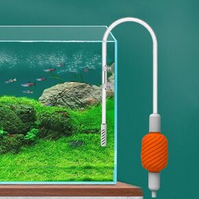 مجموعة تنظيف تغيير المياه الصغيرة لحوض السمك من XEOGUIYA، منظف يدوي لروث الأسماك، مكنسة كهربائية للحصى ومضخة سيفون مناسبة لخزانات الأسماك حتى 30 جالونًا in Kuwait