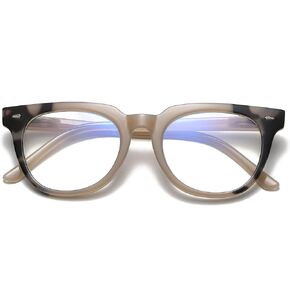 100 CLASSIC Blue Light Blocking Glasses, Computer/Reading/Gaming/TV/Phones Glasses for Women Men, Anti Eyestrain & UV Glare