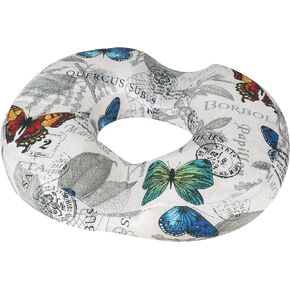 Donut Center Hole Hemorrhoid Pillow Memory Foam Hemorrhoids Seat Cushion for Tailbone or Coccyx Pain Relief Home Office Desk Chair Car Seat Cushions for Women Postpartum Pregnancy (Butterfly)