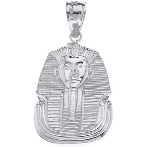 CaliRoseJewelry Sterling Silver Egyptian Pharaoh King TUT Pendant