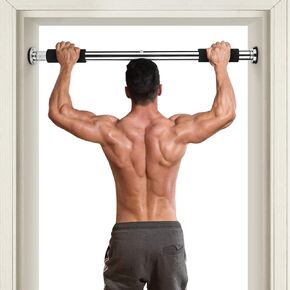 Doorway Pull Up Bar Chin Up Bar for Doorway, Adjustable 24.5 to 36 Inches Upper Body Workout Bar Heavy Duty Home Gym Exercise Fitness Door Exercise Bar