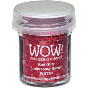 Wow Embossing Powder 15ml, Red Glitz