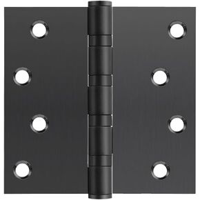 VOLUKA 3 Pack Stainless Steel 4'' Door Hinges for Exterior & Interior Doors,4in x 4in Heavy-Duty Ball Bearing Door Hinges with Square Corners, Silver