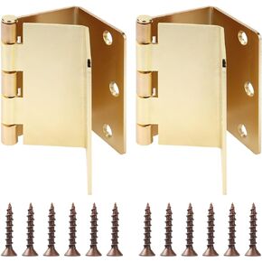 Screw Man Offset Hinges 3.5 inch Swing Door Hinges (2 Pcs) for Handicap Brass Expandable Door Hinges Interior Door Hinges