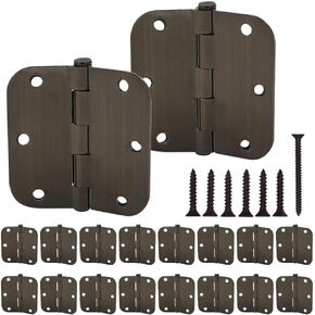 18 حزمة من مفصلات الأبواب مقاس 3.5 بوصة مفصلات نحاسية عتيقة مدورة بزوايا نصف قطرها 5/8 بوصة لغرفة النوم السكنية القياسية ومفصلات أجهزة الباب الداخلي in Kuwait