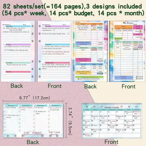 مخطط ومنظم شخصي - دفتر جدول شهري وأسبوعي ويومي غير مؤرخ لتحقيق أهدافك ومجلتك وجدول أعمالك لتحسين إدارة الوقت in Kuwait