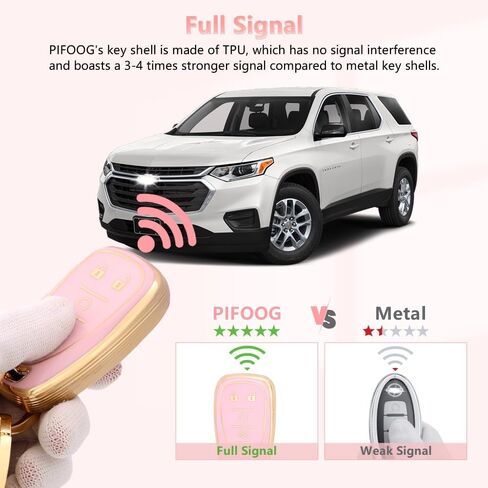 PIFOOG Key Fob Cover for Honda 2024 2023 CRV HRV Civic Accord Pilot Pink Gold Car Keys Accessories 5 Buttons Key Case Shell Bling Keychain Keyring Full Covers Protector Girly Cute Women TPU in Kuwait