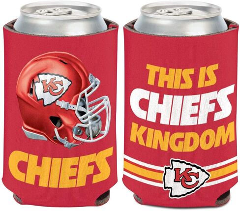 WinCraft Kansas City Chiefs Slogan 2-Sided Can Cooler 12 oz in Saudi Arabia