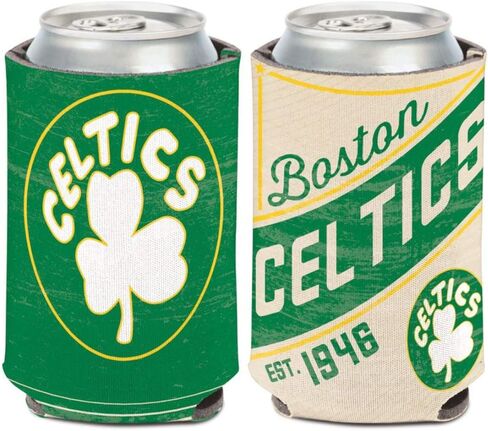 Fanatics NBA Boston Celtics Vintage Design Can Cooler 1-Pack 12 oz. (Foldable, 2-Sided Design) in Kuwait