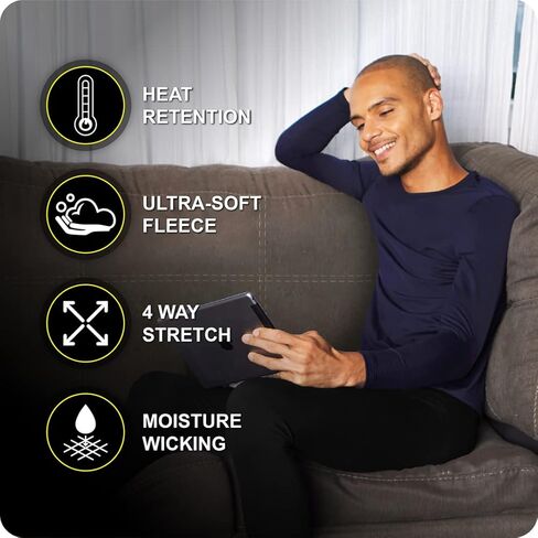 Thermajohn Small, Charcoal Thermal Top & Bottom Bundle | Thermal Compression Shirts & Leggings for Men | Cozy, Flexible Thermal Underwear Set for Cold Weather in Saudi Arabia