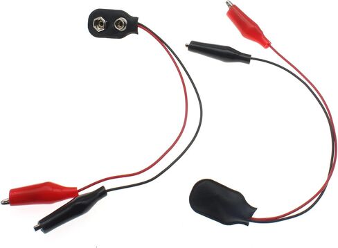 OZXNO 4 Pcs 9V Battery Snap to PH 2.0 Connector Cable I Type 9V Battery Clip Connector with 15cm Lead Wire in Saudi Arabia