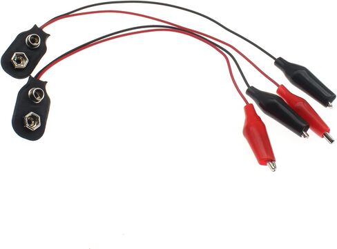 OZXNO 4 Pcs 9V Battery Snap to PH 2.0 Connector Cable I Type 9V Battery Clip Connector with 15cm Lead Wire in Saudi Arabia