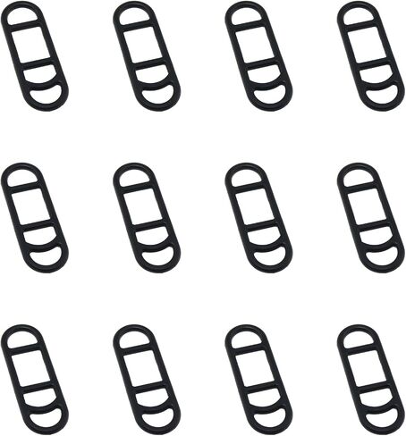 DGZZI 12PCS Bicycle Light Strap Bicycle Light Fixing Leather Strap Black Silicone Tie Down Strap 70x24MM Suitable for Mountain Bike Electric Bike Road Bike and Folding Bike in Saudi Arabia