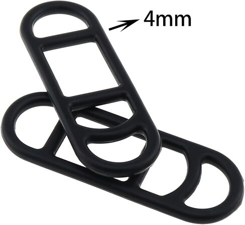 DGZZI 12PCS Bicycle Light Strap Bicycle Light Fixing Leather Strap Black Silicone Tie Down Strap 70x24MM Suitable for Mountain Bike Electric Bike Road Bike and Folding Bike in Saudi Arabia