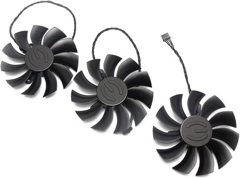 PLA09215B12H 12V 0.55A 4Pin for EVGA GTX1080TI FTW3 GTX 1080 Ti Black Elite Fan Graphics Card Cooling Fan (3PCS) in Kuwait