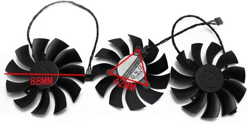 PLA09215B12H 12V 0.55A 4Pin for EVGA GTX1080TI FTW3 GTX 1080 Ti Black Elite Fan Graphics Card Cooling Fan (3PCS) in Kuwait