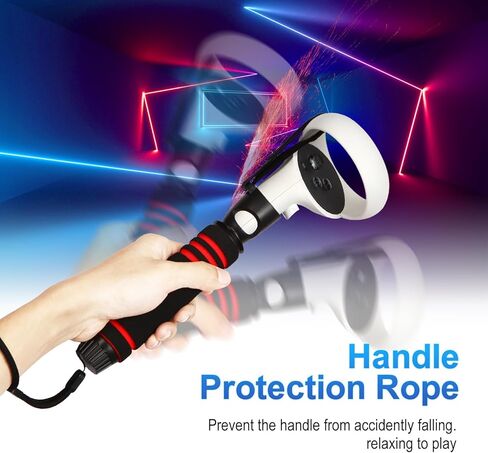VR Game Grip Accessories for Beat Saber Gorilla Tag Long Arms,VR Handle Attachments for Meta/Oculus Quest 2 Controller Playing VR Games in Kuwait