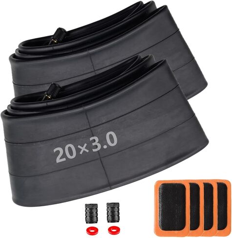 20x3 Bike Tube 20x3.0 Fat Tire Bike Tube Compatible with 20x3 20x3.2 20x3.3 20x3.5 20 Inch eBikes Fat Beach Bikes Snowmobile 2-Pack in Saudi Arabia
