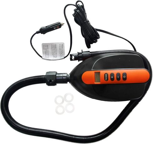 مضخة هواء كهربائية 16PSI SUP، مضخة ضغط عالية ذكية 12 فولت مع وظيفة إيقاف تلقائي ذكية لألواح التجديف القابلة للنفخ in Kuwait